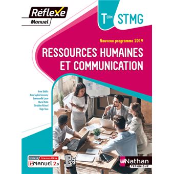 Ressources humaines et communication Term STMG (Manuel Réflexe) Livre + licence élève 2020