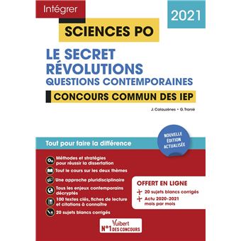 Sciences Po - Questions contemporaines - Thèmes 2021