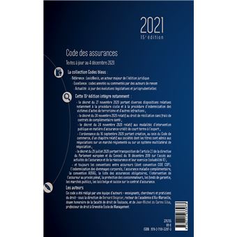 Code des assurances 2021