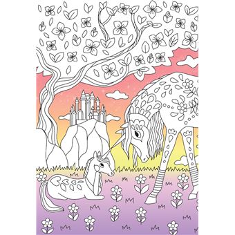 Coloriages au pays des licornes