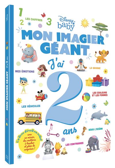 DISNEY BABY - Mon imagier géant - J'ai 2 ans - Walt Disney - cartonné