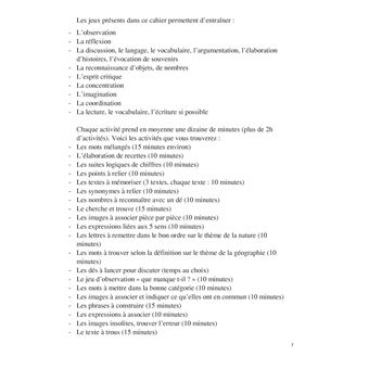 Cahier de jeux de stimulation cognitive