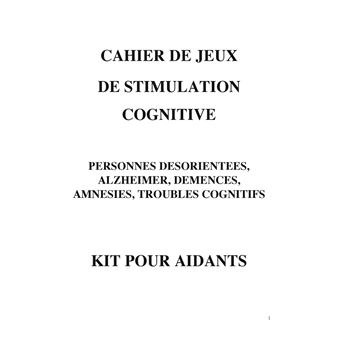 Cahier de jeux de stimulation cognitive