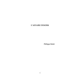 L'Affaire Dekerk