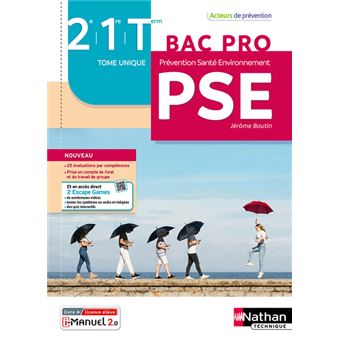 Prévention Santé Environnement 2e/1re/Term Bac Pro - Acteurs de Prévention - Livre/Licence élève 202