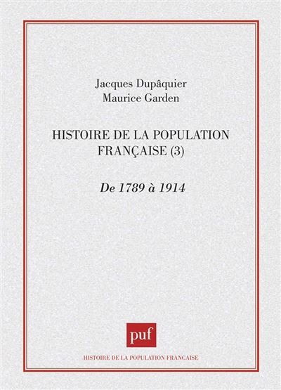 Histoire population française - Jean-Pierre Bardet - (donnée non spécifiée)