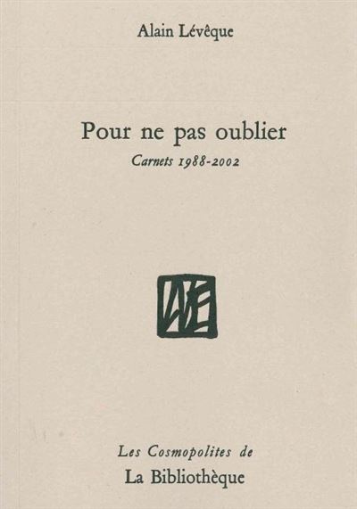 Pour ne pas oublier