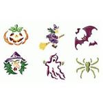 Lot  6 Pochoirs Halloween Graine Créative 145*145 mm