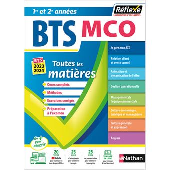 Management Commercial Operationnel Bts Mco 1 2 Toutes Les Matieres Reflexe N 7 Tome 7 Broche Marie Jose Chacon Benito Laurence Garnier Daniel Bonnet Piron Achat Livre Fnac