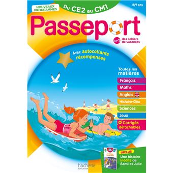 Passeport Du Ce2 Au Cm1 8 9 Ans Cahier De Vacances 22 8 9 Ans Broche Michele Bacon Jean Etienne Herete Xavier Knowles Achat Livre Fnac