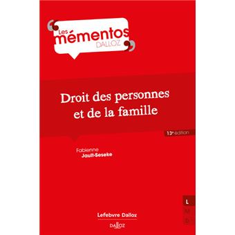 Droit des personnes, de la famille et des incapacités 12ed