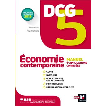 DCG 5 - Economie contemporaine - Manuel et applications