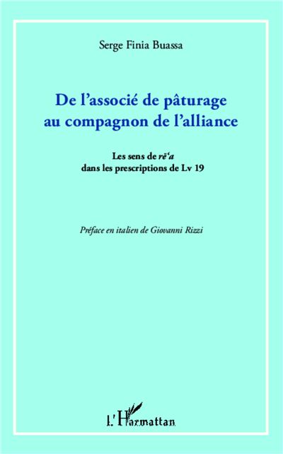 De l'associé de pâturage au compagnon de l'alliance - Serge Finia Buassa - broché