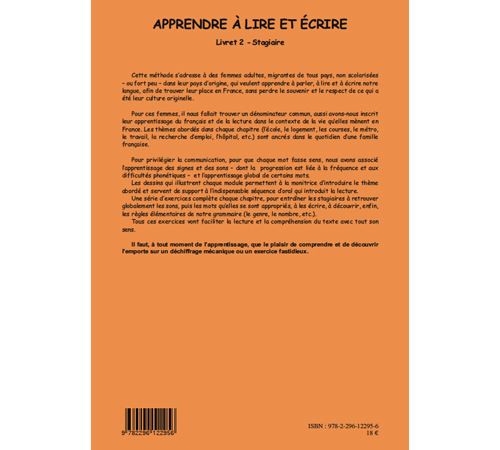 APPRENDRE À LIRE ET ÉCRIRE (LIVRET 1) - Stagiaire, Solange Ameye