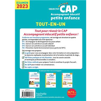 Objectif CAP Accompagnant Educatif Petite Enfance, TOUT-EN-UN (épreuves professionnelles) 2023