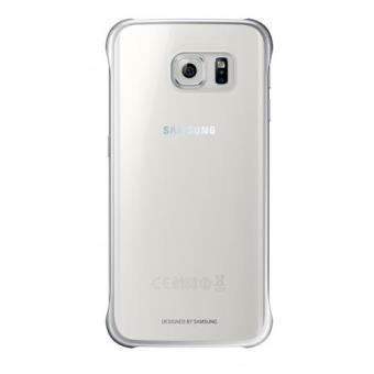 Coque Samsung pour Galaxy S6 Edge Transparente Argent