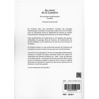 Au coeur de la Lumière - Des messages médiumniques à la Bible