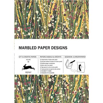 Marbled Paper Designs Gift  Creative Paper Book Vol 102 Multilingual Edition Gift  Creative Papers, 102 - 1