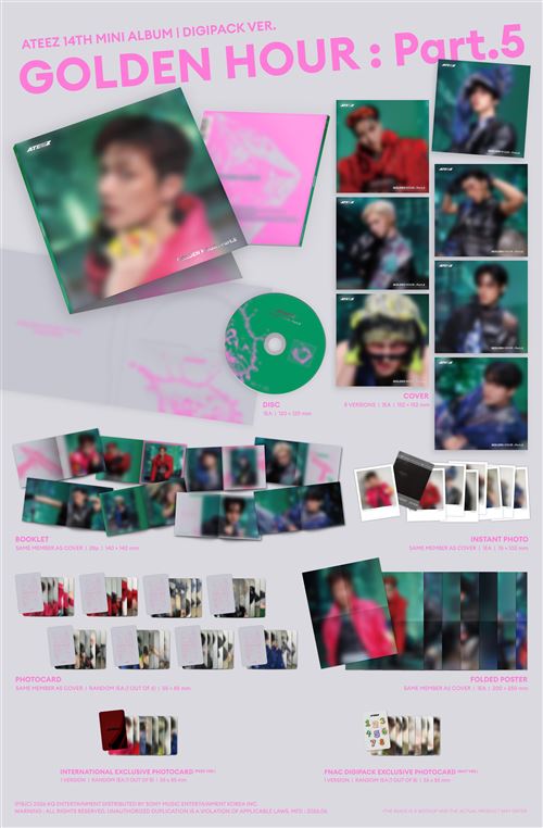 Golden Hour, Part 5 - Member Digipack Exclusivité Fnac - Ateez