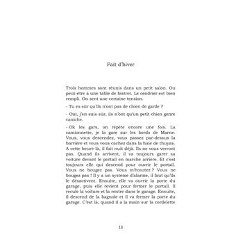 Novembre : un fait d'hiver