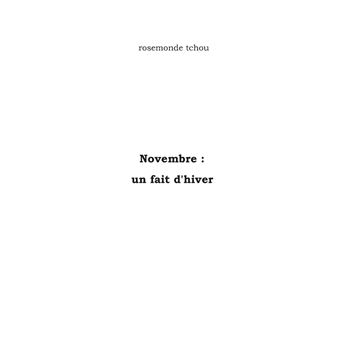 Novembre : un fait d'hiver
