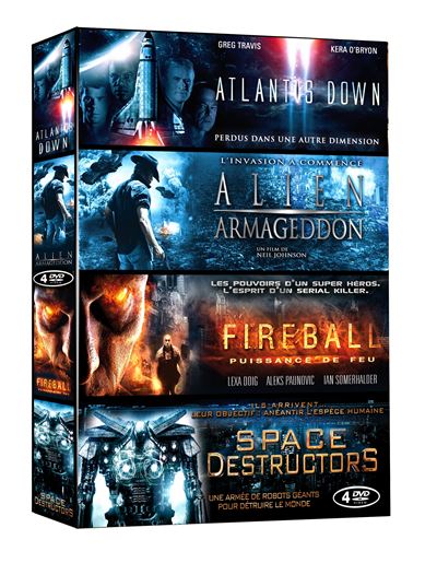 Atlantis Down - Alien Armageddon - Fireball - Space Destructors - Coffret