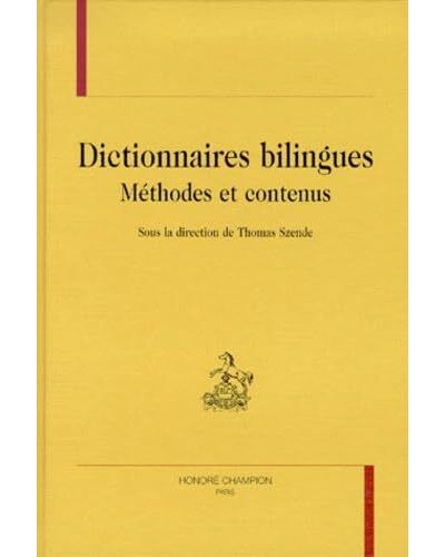 dictionnaire bilingues methodes et contenus