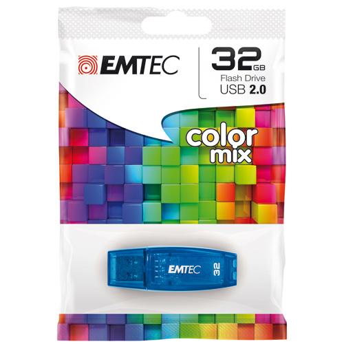 Clé USB 2.0 Emtec C410 32 Go Bleu - Clé USB - Achat & prix