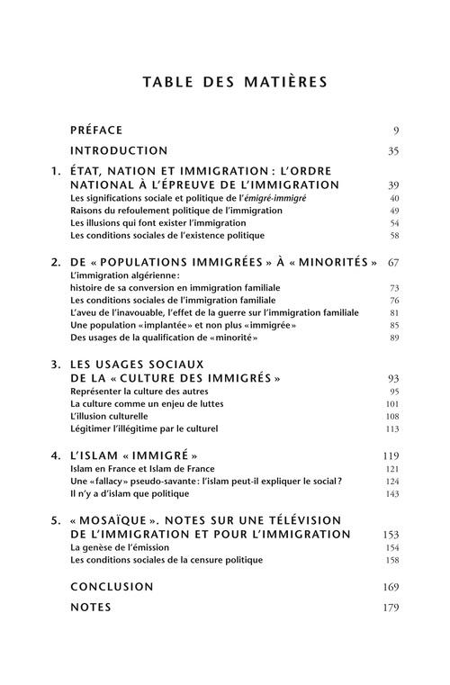 L Immigration Ou Les Paradoxes De L Alterite Tome 3 La Fabrication Des Identites Culturelles La Fabrication Des Identites Culturelles Tome 3 Broche Abdelmalek Sayad Achat Livre Fnac
