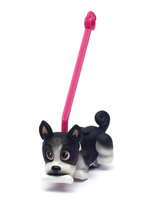 Chien Bouledogue Pet Parade avec os et laisse