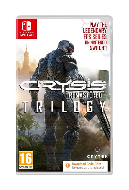 Crysis Remastered Trilogy Code in a Box Nintendo Switch