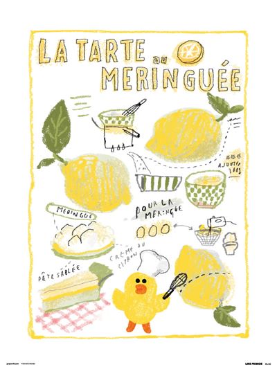Print Line Friends La Tarte au meringuée
