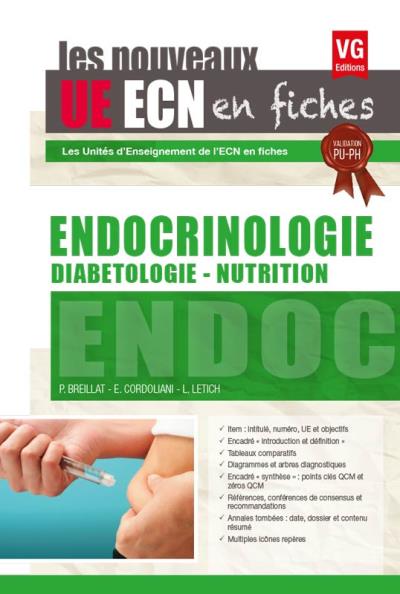 Endocrinologie, diabétologie, nutrition - P. Breillat - broché