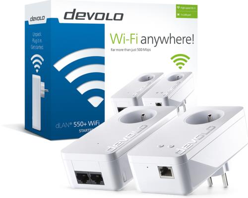 DEVOLO Dlan 550+ Wifi Starter Kit 9838