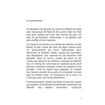 Les tribulations sentimentales de Rose et de Lucien