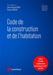 Code de la construction et de l habitation 2022