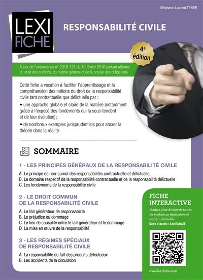 Responsabilité civile - STEPHANE-LAUREN TEXIER - broché
