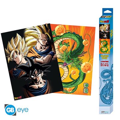 Set 2 Posters Dragon Ball Chibi Goku & Shenron