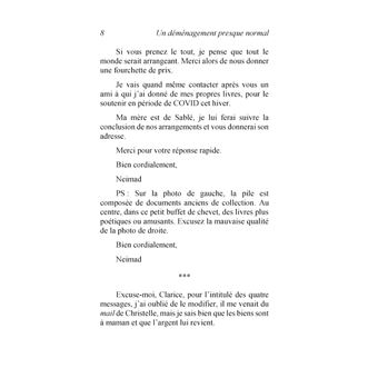 Un déménagement presque normal