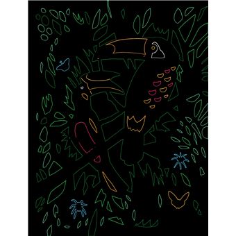 Les ateliers d'Antoine Guilloppé - Cartes à gratter animaux de la jungle - pochette avec accessoires