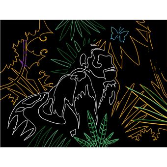 Les ateliers d'Antoine Guilloppé - Cartes à gratter animaux de la jungle - pochette avec accessoires