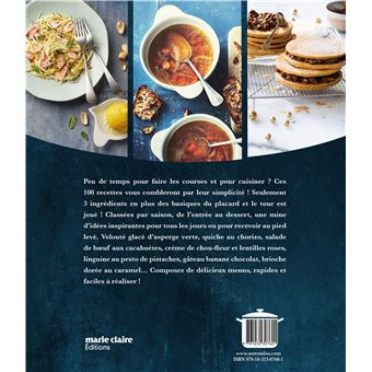 100 recettes 3 ingrédients