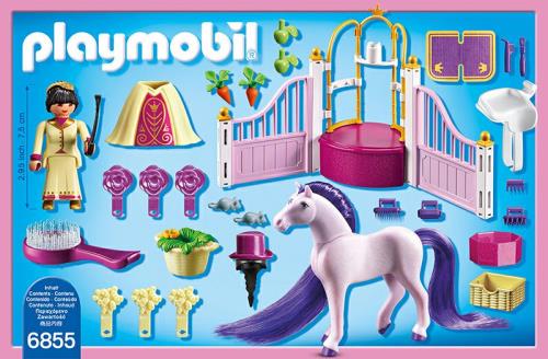 6855 Ecurie avec cheval et princesse - Playmobil - Playmobil