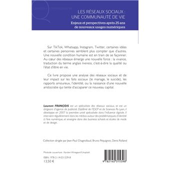 Les réseaux sociaux : une communauté de vie