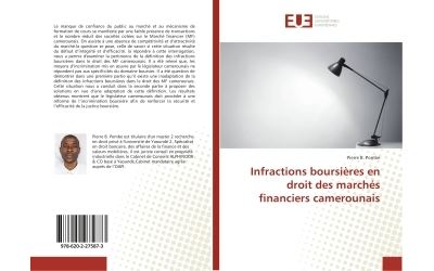 Infractions boursieres en droit des marches financiers camer