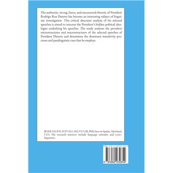 The Political Ideologies of Selected Speeches of President Rodrigo Duterte: A Critical Discourse Analysis