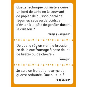 Boîte Quiz - Complètement Food - Marmiton