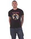 T-Shirt Iron Maiden Eddie Warrior Circle Noir