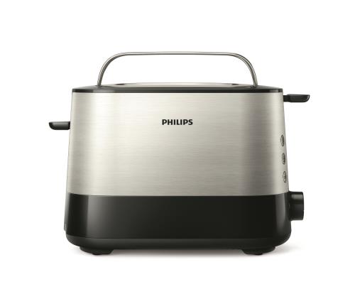 Grille-pain 2 fentes ultra-larges Philips Viva Collection HD2637/90 240 V Noir