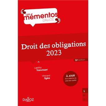 Droit des obligations 2023